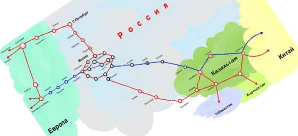 Трасса меридиан схема